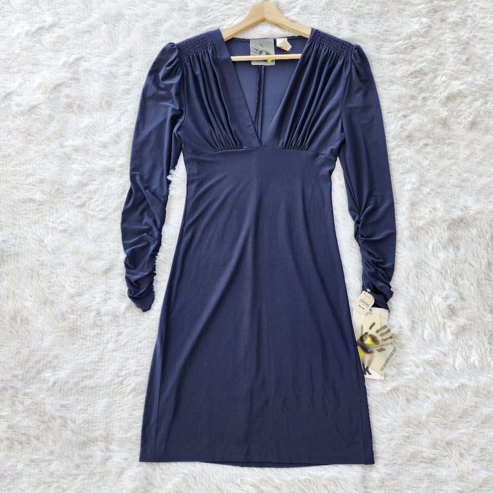 Norma Kamali‎ × Everlast Navy Long Sleeve Dress